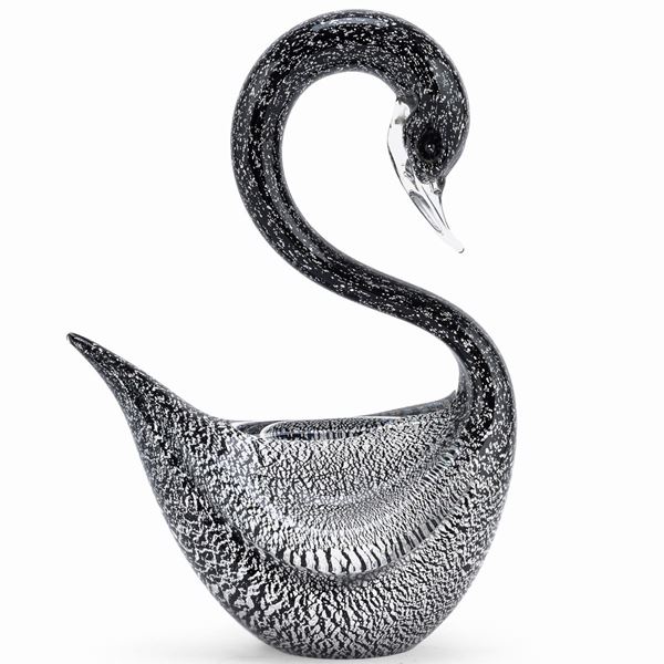 SCULTURA DI CIGNO, MURANO ANNI '80