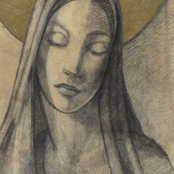 DISEGNO A TECNICA MISTA ATTRIBUITO A HELENE KOENIG