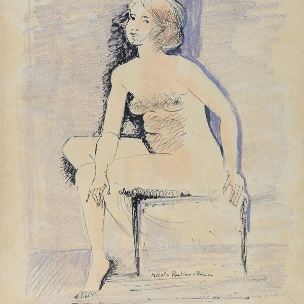 TECNICA MISTA NUDO DI NICOLA RUBINO