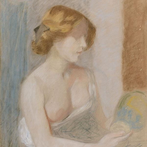 OPPASTELLO DONNA INIZIO NOVECENTO
