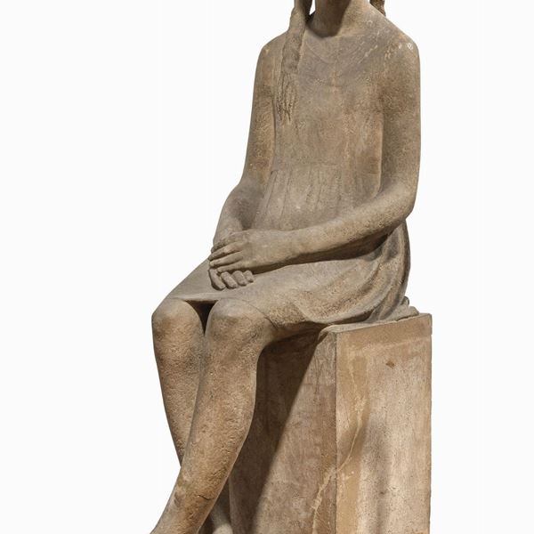 SCULTURA IN TERRACOTTA FABIOLA DI VENANZO CROCETTI, 1935