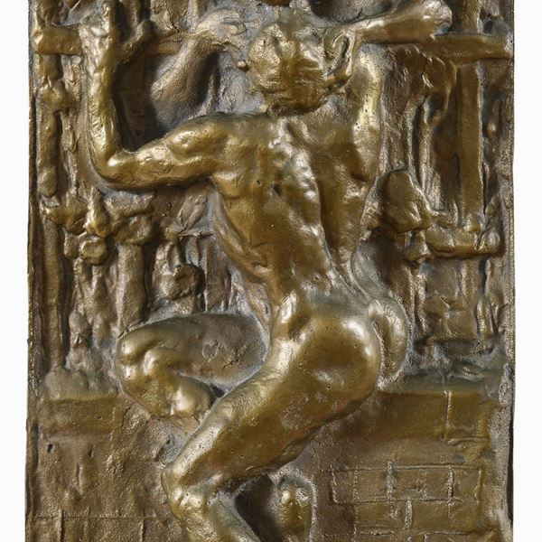 BASSORILIEVO IN BRONZO DI EUGENIO MACCAGNANI