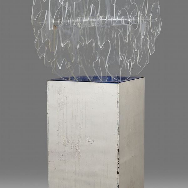 SCULTURA IN PLEXIGLASS ILLUMINATA, ANNI '70