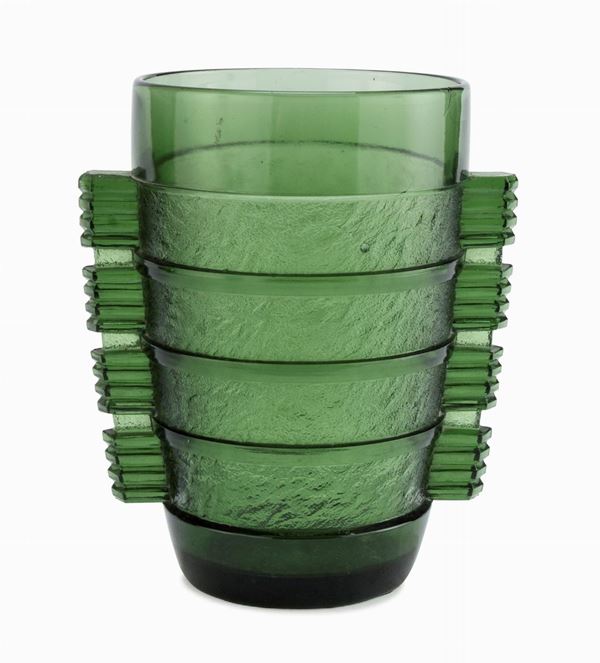 VASO GEORGE DAVISDON VETRO VERDE