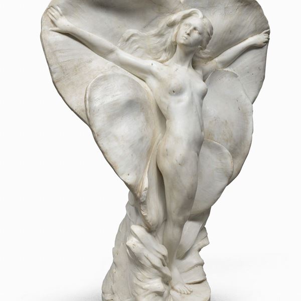 SCULTURA IN MARMO LIBELLULA DI MALVINA BRACH