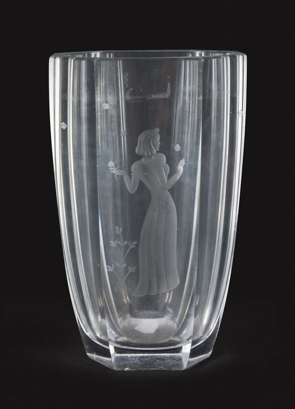 VASO IN CRISTALLO FIGURE