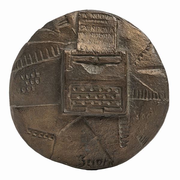 BASSORILIEVO IN BRONZO DI PINUCCIO SCIOLA