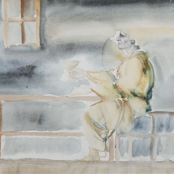 ACQUERELLO DI TIHOMIR BIRES, 1977