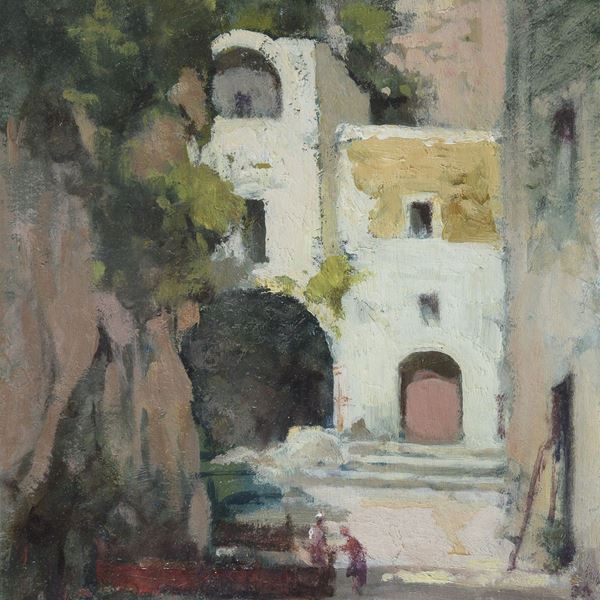 DIPINTO POSITANO DI ARTURO TERRACINA