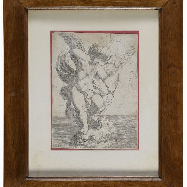 INCISIONE CUPIDO DI GIROLAMO SCARSELLA
