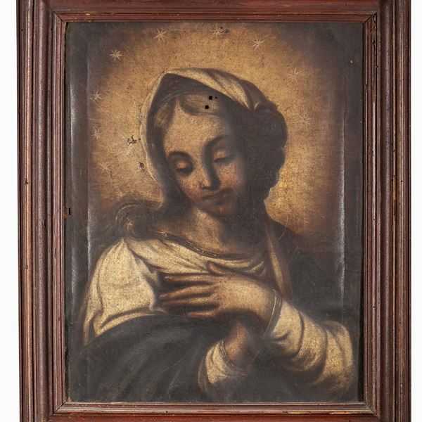 RITRATTO DELLA VERGINE DI PITTORE NAPOLETANO DEL SETTECENTO