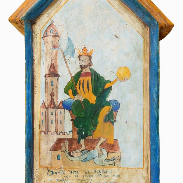 TEMPERA SU TAVOLA CARLO MAGNO