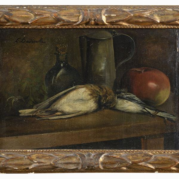 NATURA MORTA CON TORDI DI LEONARDO DUDREVILLE