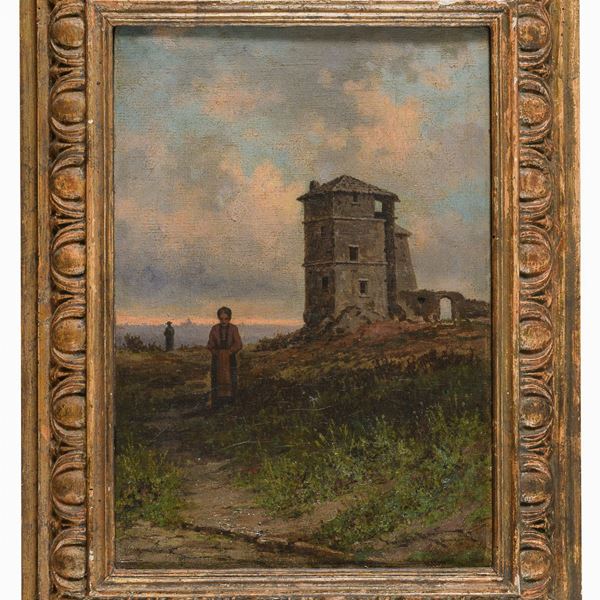 DIPINTO VEDUTA DI ROMA DI DWIGHT BENTON