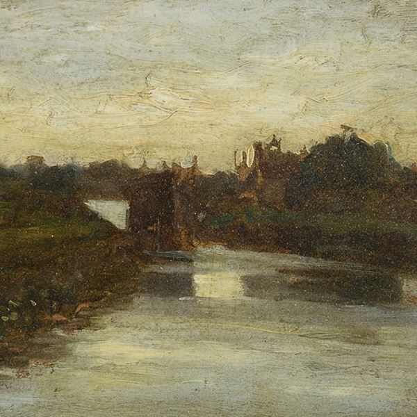 DIPINTO PAESAGGIO LAGUNARE