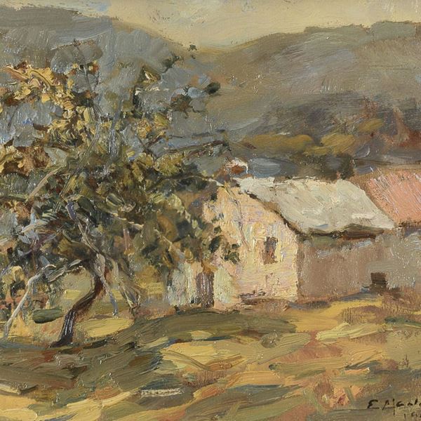 COPPIA DI PAESAGGI DI EMANUELE MARTINENGO