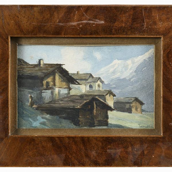 DIPINTO BAITE ALPINE F.TO TORADINI