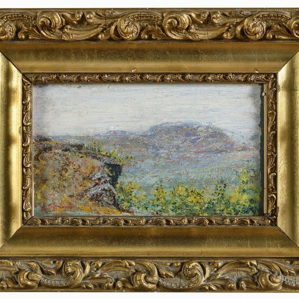 DIPINTO PAESAGGIO F.TO L. AJOMONI