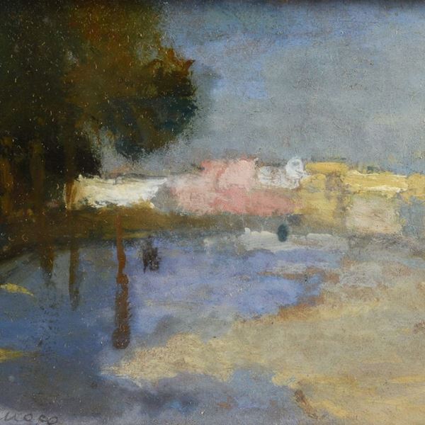 DIPINTO PAESAGGIO F.TO MONACO