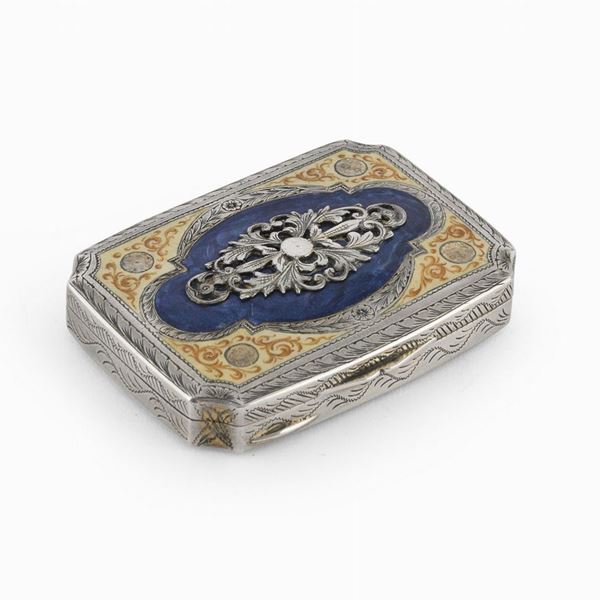 TABACCHIERA IN ARGENTO, REGNO D'ITALIA PERIODO LIBERTY