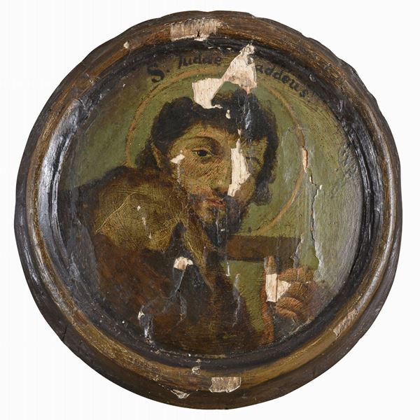 COPPIA DI DIPINTI SANTI DI PITTORE VENETO