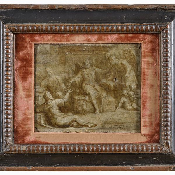 GRISAILLE SCENA ALLEGORICA ATTRIBUITA A OTTO VAN VEEN