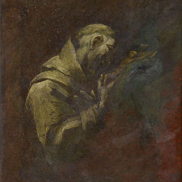 DIPINTO SAN FRANCESCO DI PITTORE LOMBARDO DEL SEICENTO