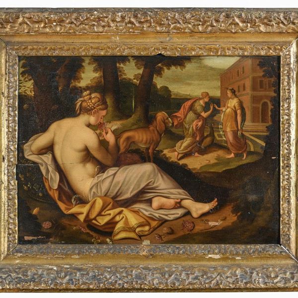 DIPINTO VENERE DI PITTORE FIAMMINGO NEOCLASSICO