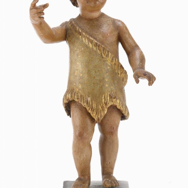 SCULTURA DI BAMBINO GESÙ, PROBABULMENTE SUDAMERICA