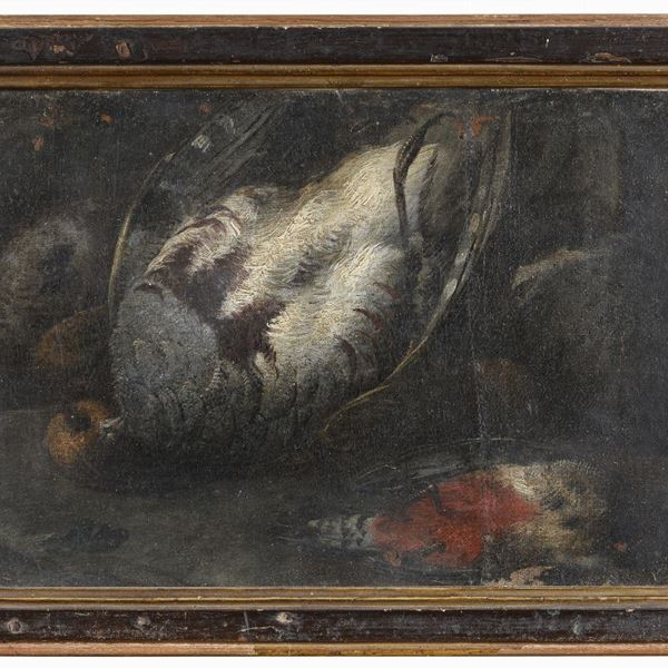 DIPINTO CACCIAGIONE DELL'AMBITO DI FELICE BOSELLI