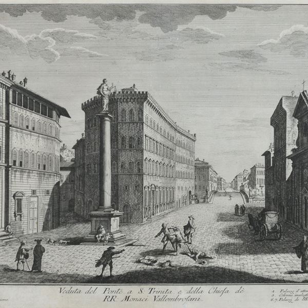 INCISIONI VEDUTE DI FIRENZE DI COSIMO ZOCCHI