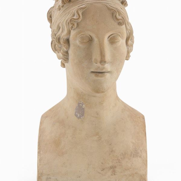 BUSTO NEOCLASSICO DI VENERE IN TERRACOTTA