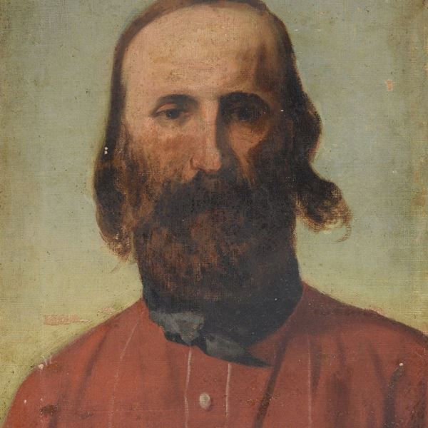 DIPINTO GIUSEPPE GARIBALDI IN CAMICIA ROSSA