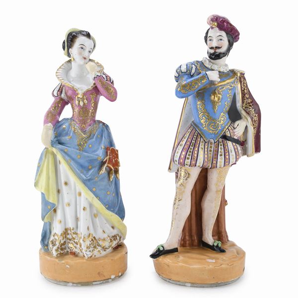 COPPIA DI SCULTURE IN PORCELLANA, FRANCIA