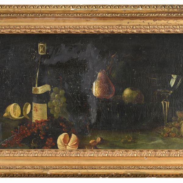 DIPINTO NATURA MORTA F.TO F.G. CLOWERS