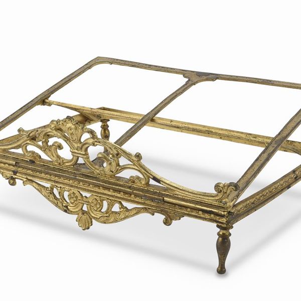 PICCOLO LEGGIO IN BRONZO DORATO