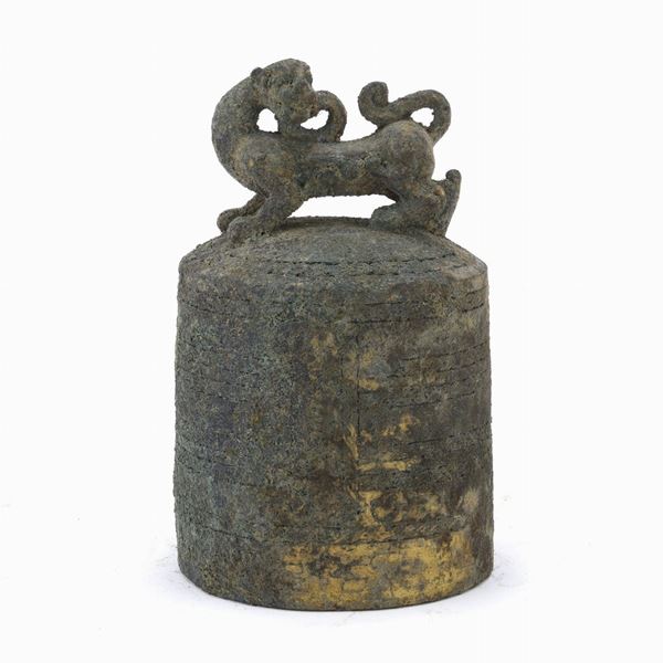 CAMPANA IN BRONZO DORATO, CINA XVII SECOLO