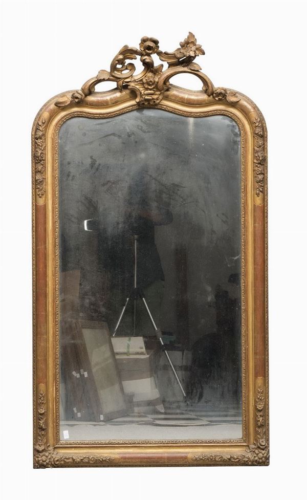 SPECCHIERA IN LEGNO DORATO