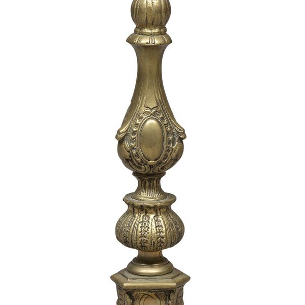 CANDELIERE IN BRONZO, PROBABILMENTE GERMANIA XVIII SECOLO