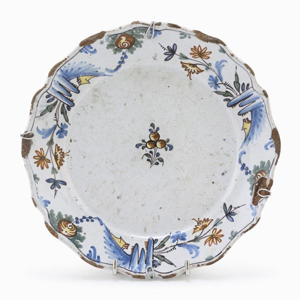PIATTO IN MAIOLICA, MARSIGLIA