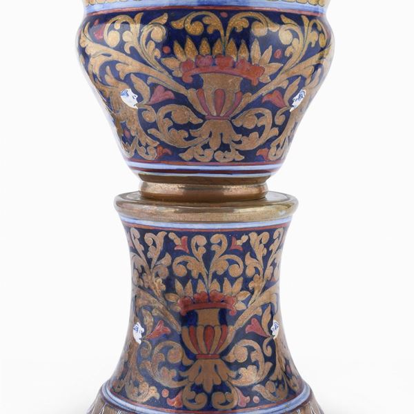 CACHEPOT CON BASE IN CERAMICA, RUBBOLI GUALDO TADINO