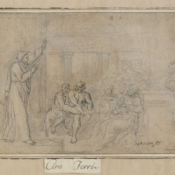 DISEGNO LA PISCINA PROBATICA DI PITTORE ROMANO