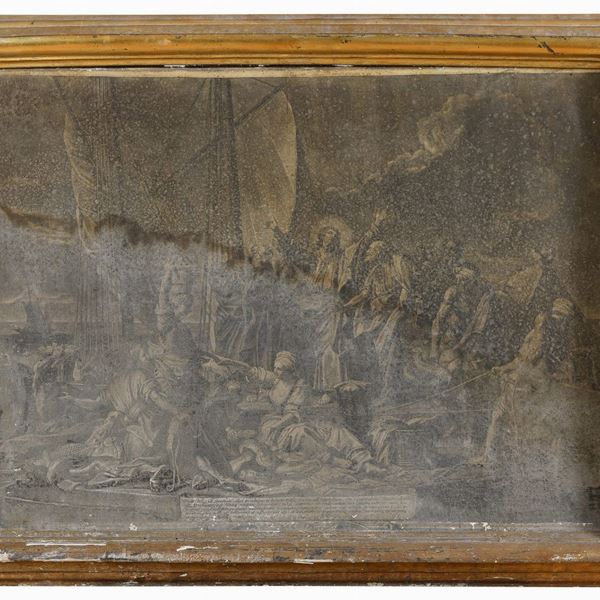 RESTI DI INCISIONE SCENA BIBLICA