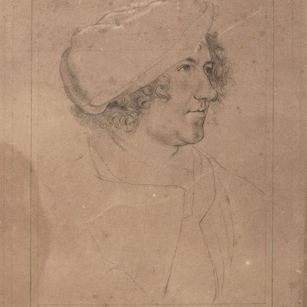 MATITA RITRATTO DI PITTORE F.TA H. HOLBEIN