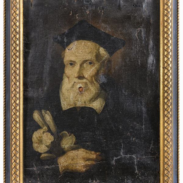 DIPINTO RITRATTO DI ABATE
