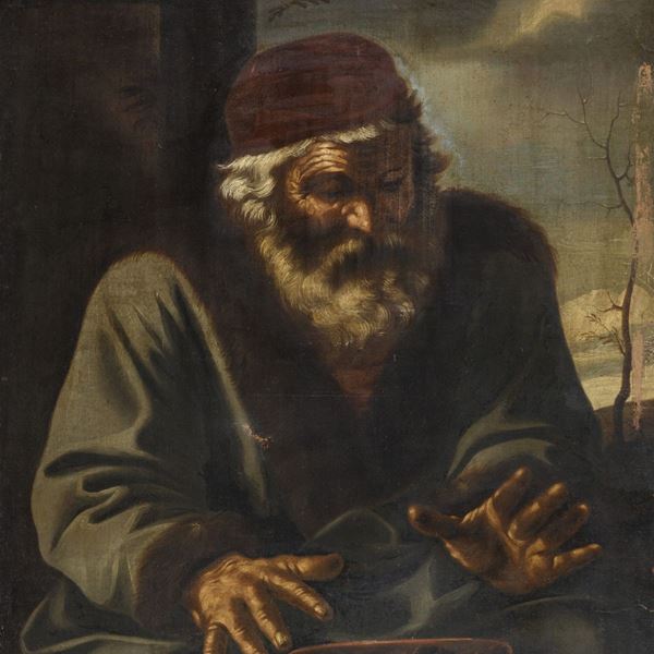 VECCHIO COL BRACERE DI SEGUACE DI PIER FRANCESCO MOLA