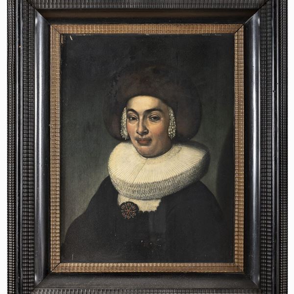 DIPINTO NOBILDONNA DI PITTORE OLANDESE