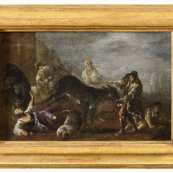 DIPINTO IL MULO DELLA CERCHA DI MATTEO DEI PITOCCHI