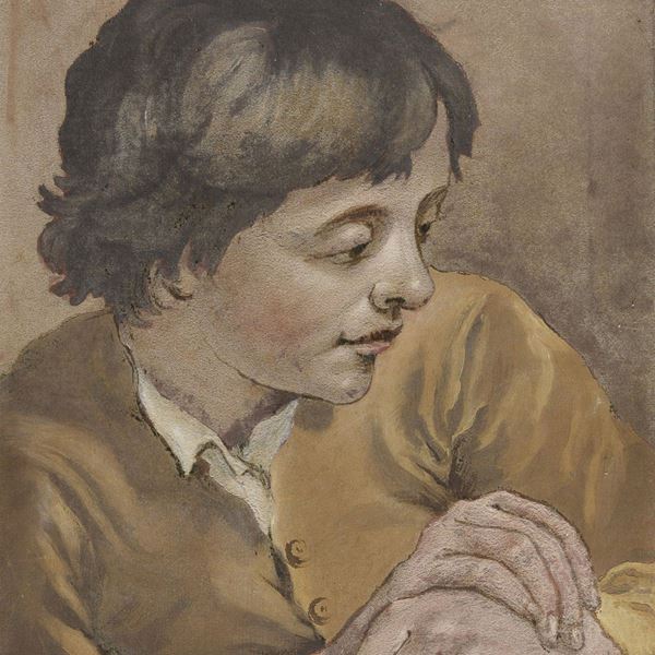 TEMPERA FANCIULLO, MANIERA DI GIOVANNI BATTISTA PIAZZETTA