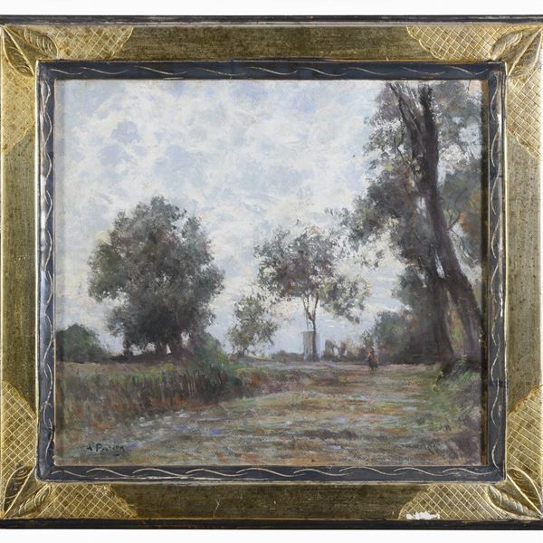 PASTELLO VIALE DI CAMPAGNA DI ATTILIO PRATELLA